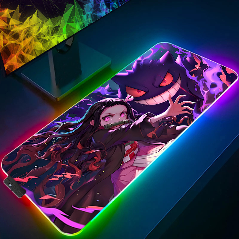 Gaming Keyboard Top - RGB แผ่นรองเมาส์ขนาดใหญ่โต๊ะ Mats อุปกรณ์เสริมสําหรับเล่นเกม PC XXL