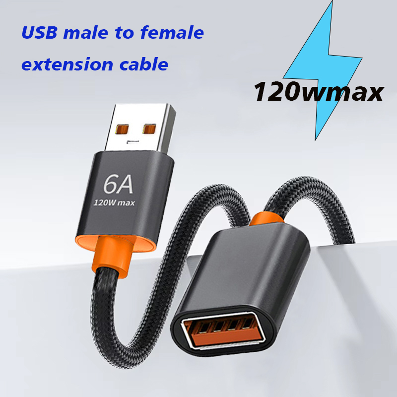 Coiled Usb Cable - สายต่อขยาย USB 2.0 แบบตัวผู้ต่อตัวเมีย ความเร็วสูง USB/2.0