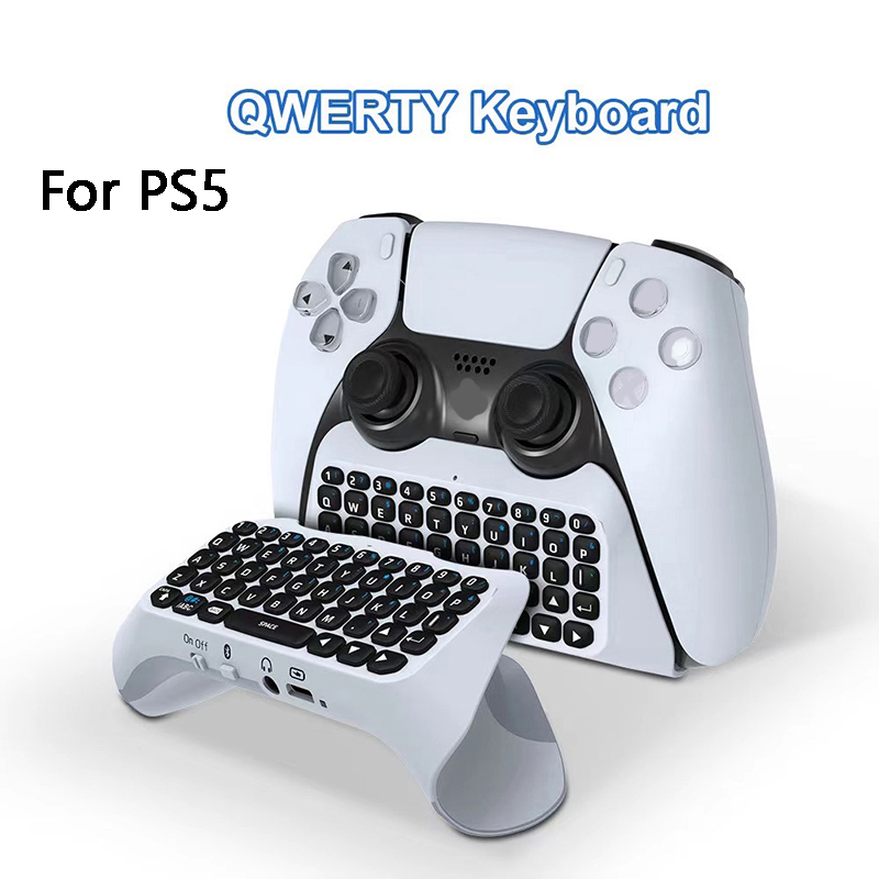 Gaming Keyboard Bluetooth - คีย์บอร์ดไร้สายบลูทูธสำหรับเพลย์สเตชัน พีเอส 5 พีเอส 5 เกมแพดตัวควบคุมเกมเกมแพดอุปกรณ์เสริมควบคุมคำสั่งเกมเมอร์ชุด