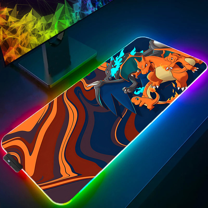 Gaming Keyboard Top - ไฟ LED โต๊ะ XXL คอมพิวเตอร์ P-pokemon