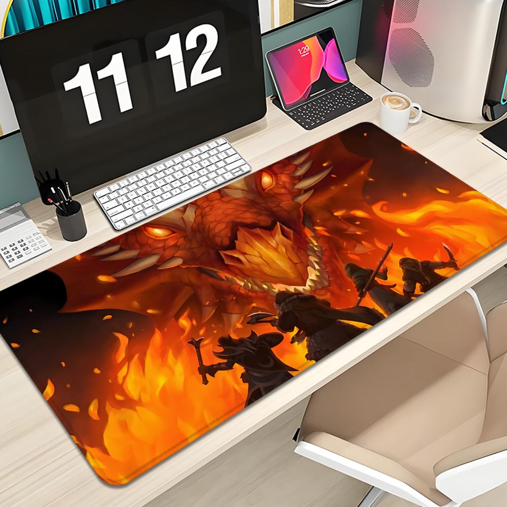 Gaming Keyboard Typewriter - เกม D-Dungeons D-Dragons D-DND แผ่นรองเมาส์คีย์บอร์ดแผ่นรองเมาส์ขนาดใหญ่ 600X300