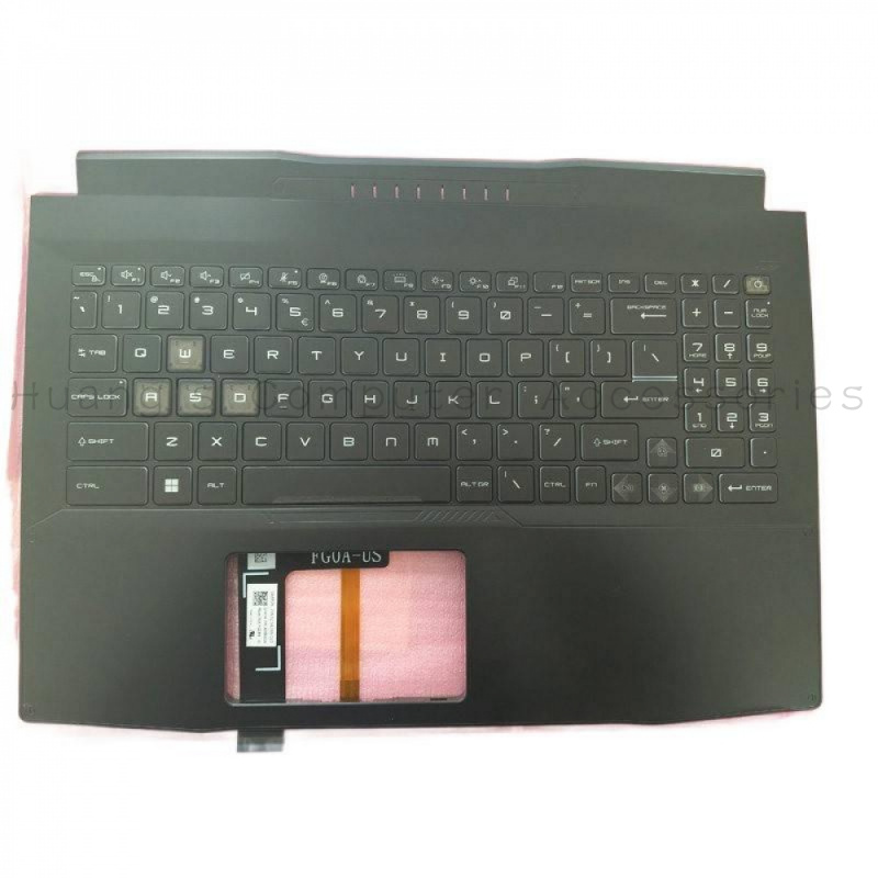 Gaming Keyboard Test - ชุดประกอบฝาครอบด้านหลัง SS+Original C พร้อมคีย์บอร์ดมีไฟแบ็คไลท์สำหรับแล็ปท็อปเกมมิ่ง MSI Katana