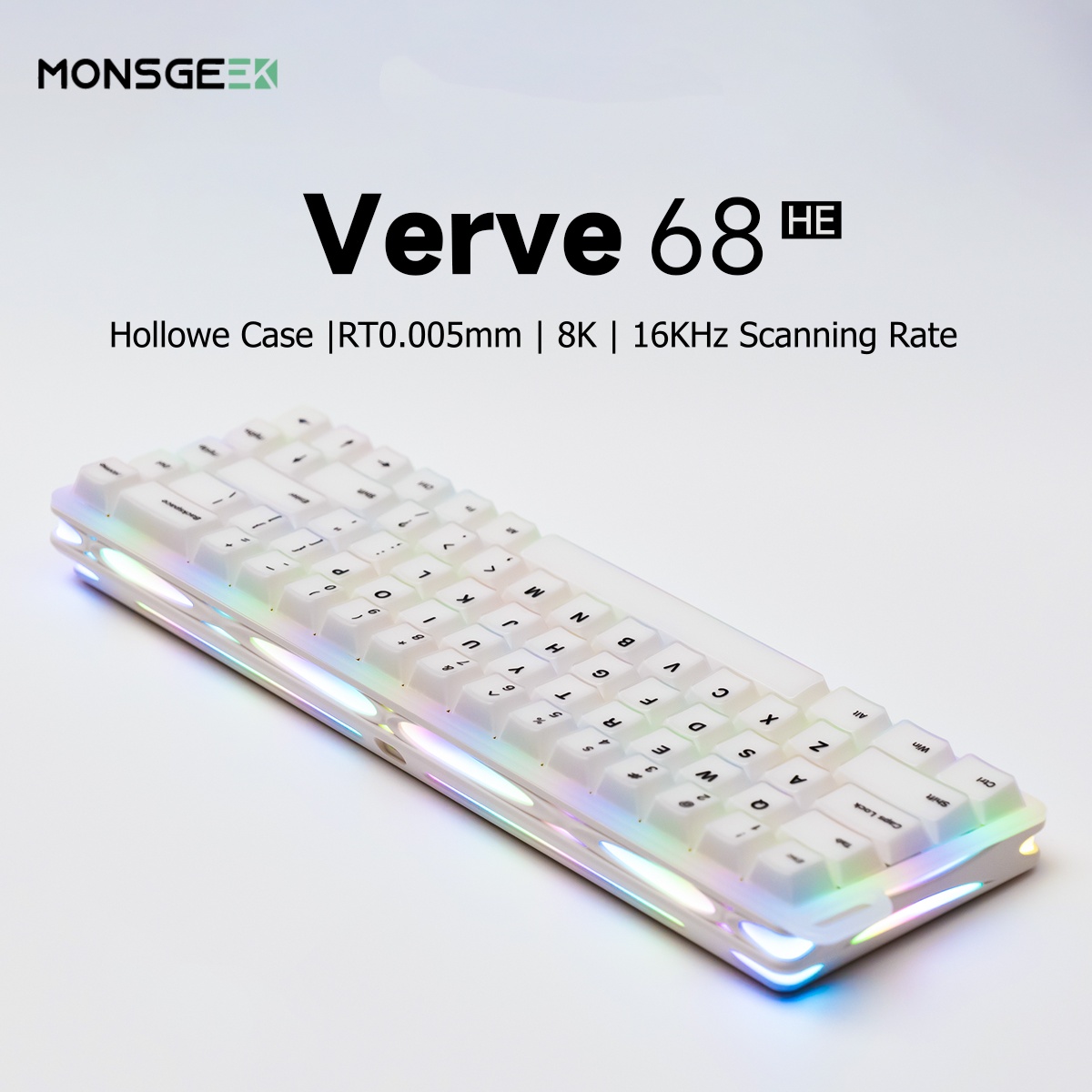 Keyboard Gaming Transparent - คีย์บอร์ด AKKO X MonsGeek Verve 68
