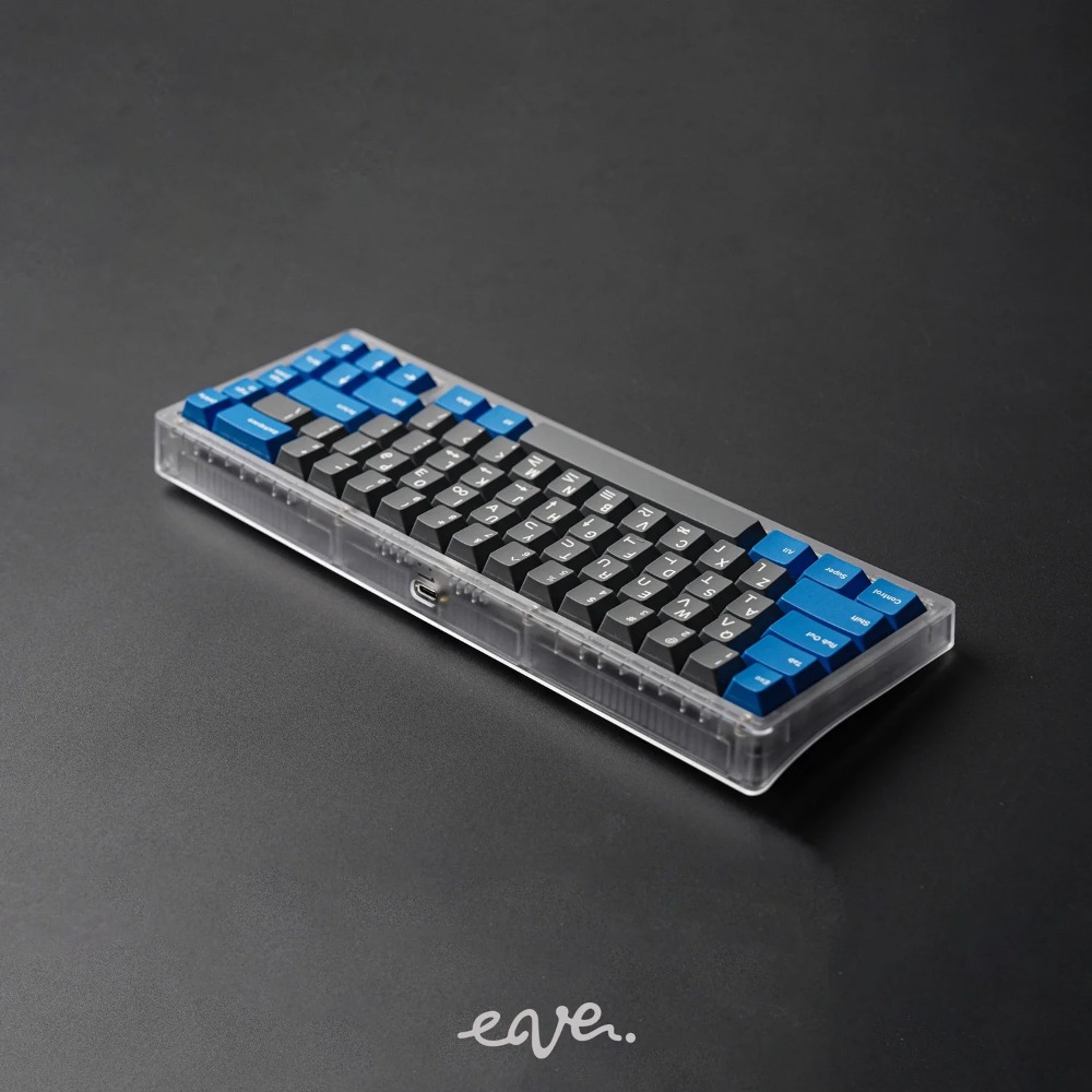 Keyboard Gaming Transparent - ชุดคีย์บอร์ดแบบกลไก Swagkeys EAVE65 แบบ Gasket แบบมีสาย