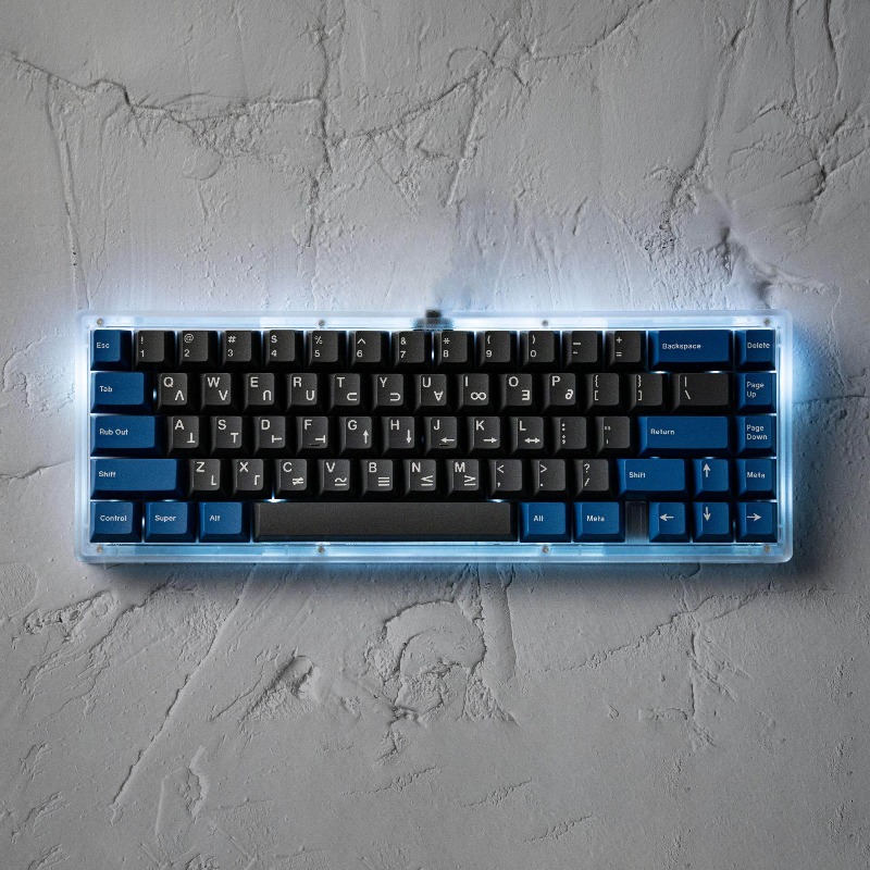 Keyboard Gaming Transparent - ชุดคีย์บอร์ดแบบมีสาย SW Eave65 โหมดเดียว พร้อมเคสคีย์บอร์ดแบบใส รองรับการเปลี่ยนสวิตช์แบบ