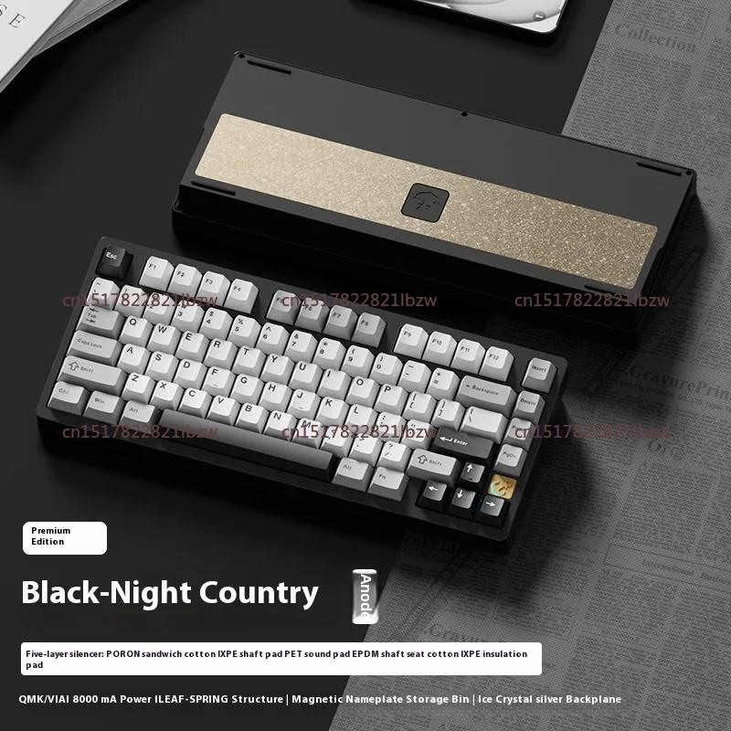 Gaming Keyboard Mechanical Wireless - คีย์บอร์ดเกมมิ่งแบบกลไก 75 ปุ่ม วัสดุอะลูมิเนียมอัลลอยด์ ไร้สาย บลูทูธ
