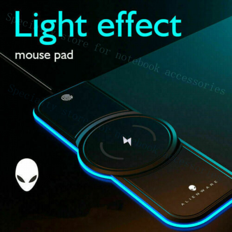Gaming Keyboard And Mouse Wireless - แผ่นรองเมาส์และคีย์บอร์ดเกมมิ่ง RGB พร้อมที่ชาร์จไร้สาย Qi 15W สำหรับ