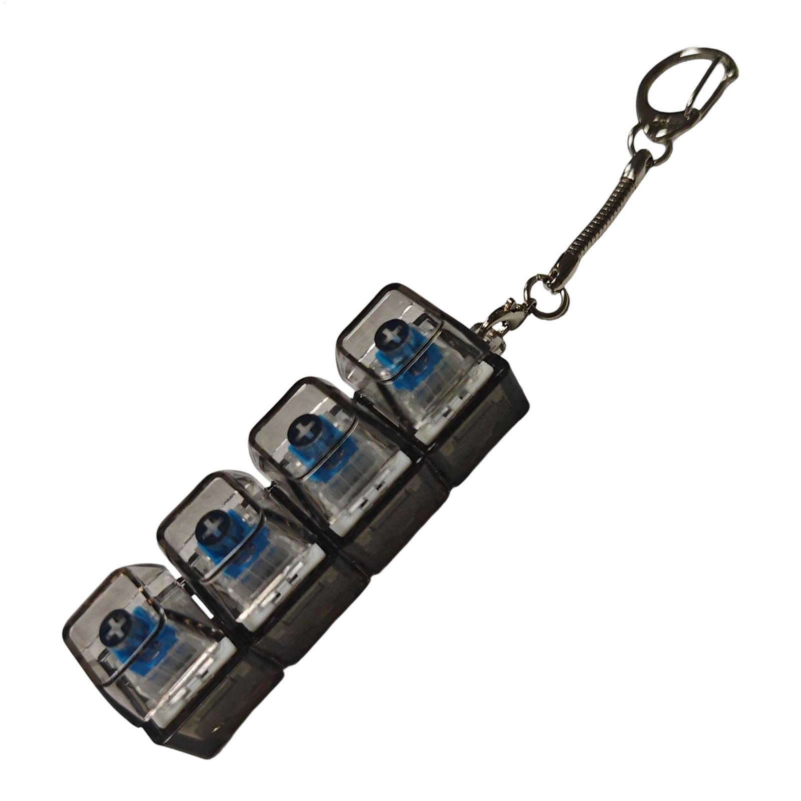 Mechanical Switch Tester - พวงกุญแจรูปคีย์บอร์ด ของเล่นคลายเครียด DIY ปุ่มกดแบบคีย์แคป ของเล่นพวงกุญแจแบบกด ของเล่นทดสอบคีย์บอร์ดแบบกลไก