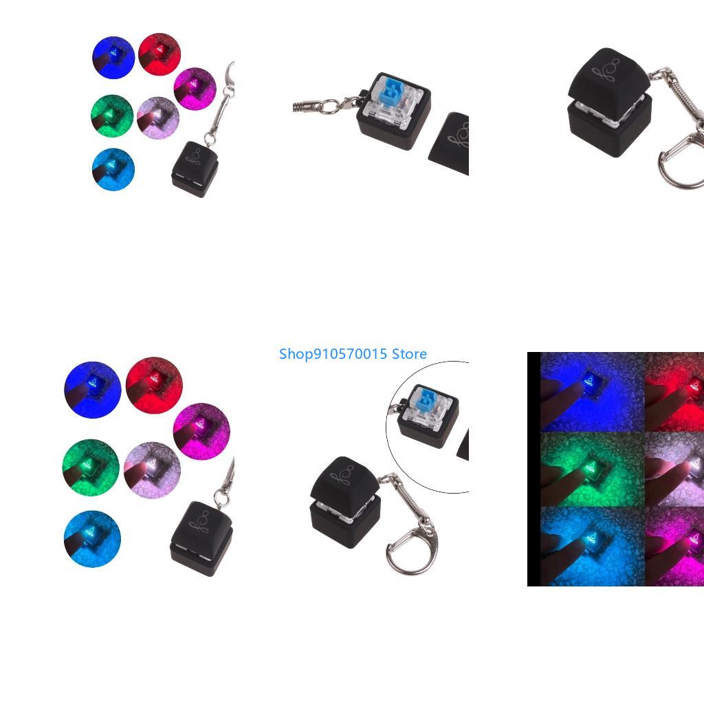 Gaming Keyboard Test - B95C แบบพกพา RGB SWITCH Tester สวิทช์คีย์บอร์ดพวงกุญแจของเล่นคีย์บอร์ดเพลา