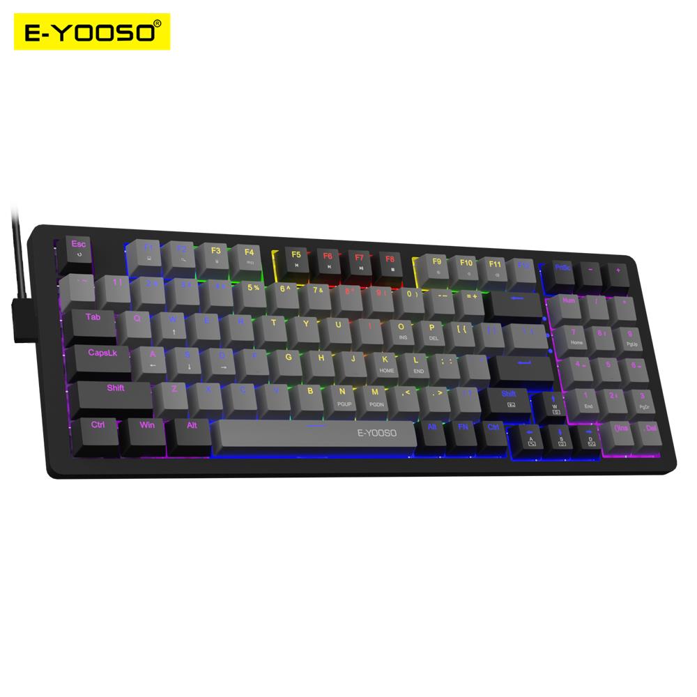 Gaming Keyboard E Yooso - E-YOOSO Z94 USB คีย์บอร์ดแบบมีสาย Monochrome LED