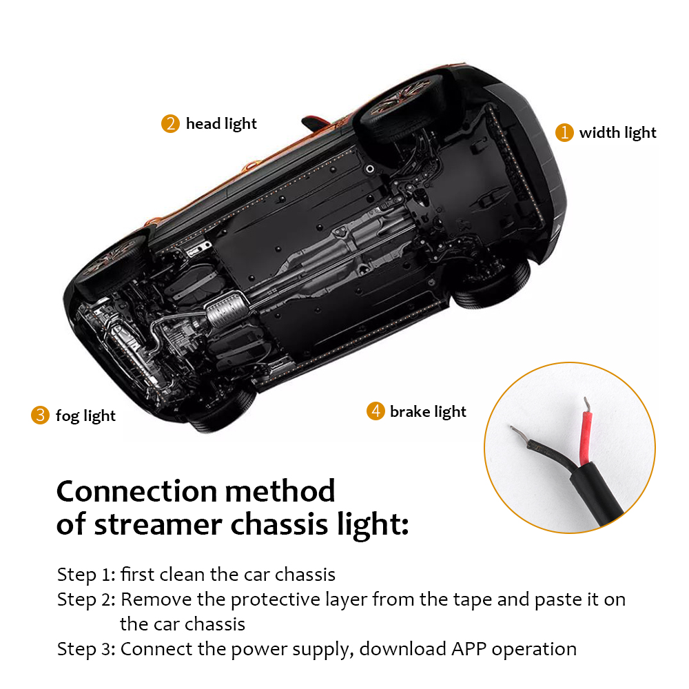 นีออน LED RGB ไฟด้านล่างของรถย - Rgb Underglow Strip บทวิจารณ์และราคา