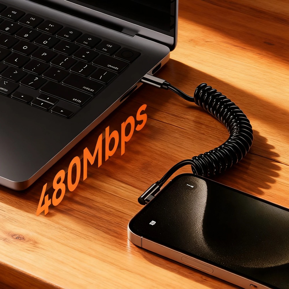 สายชาร์จ USB-C แบบขด หัวต่อ Ty - Coiled Usb Cable บทวิจารณ์และราคา