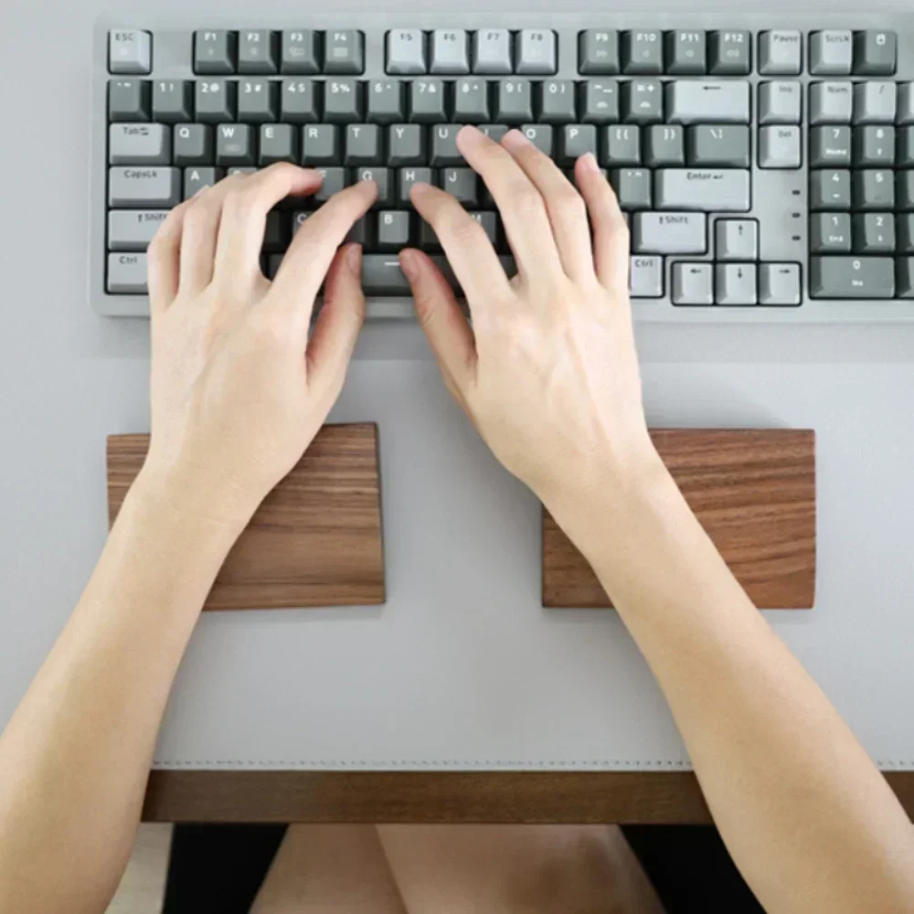 ไม้วอลนัท Plam REST ที่กําหนดเ - Wrist Rest Wood บทวิจารณ์และราคา