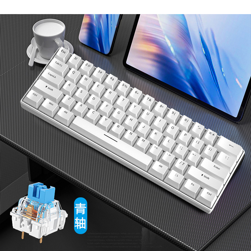 คีย์บอร์ดเกมมิ่งสีขาว คีย์บอร์ - Gaming Keyboard Budget บทวิจารณ์และราคา