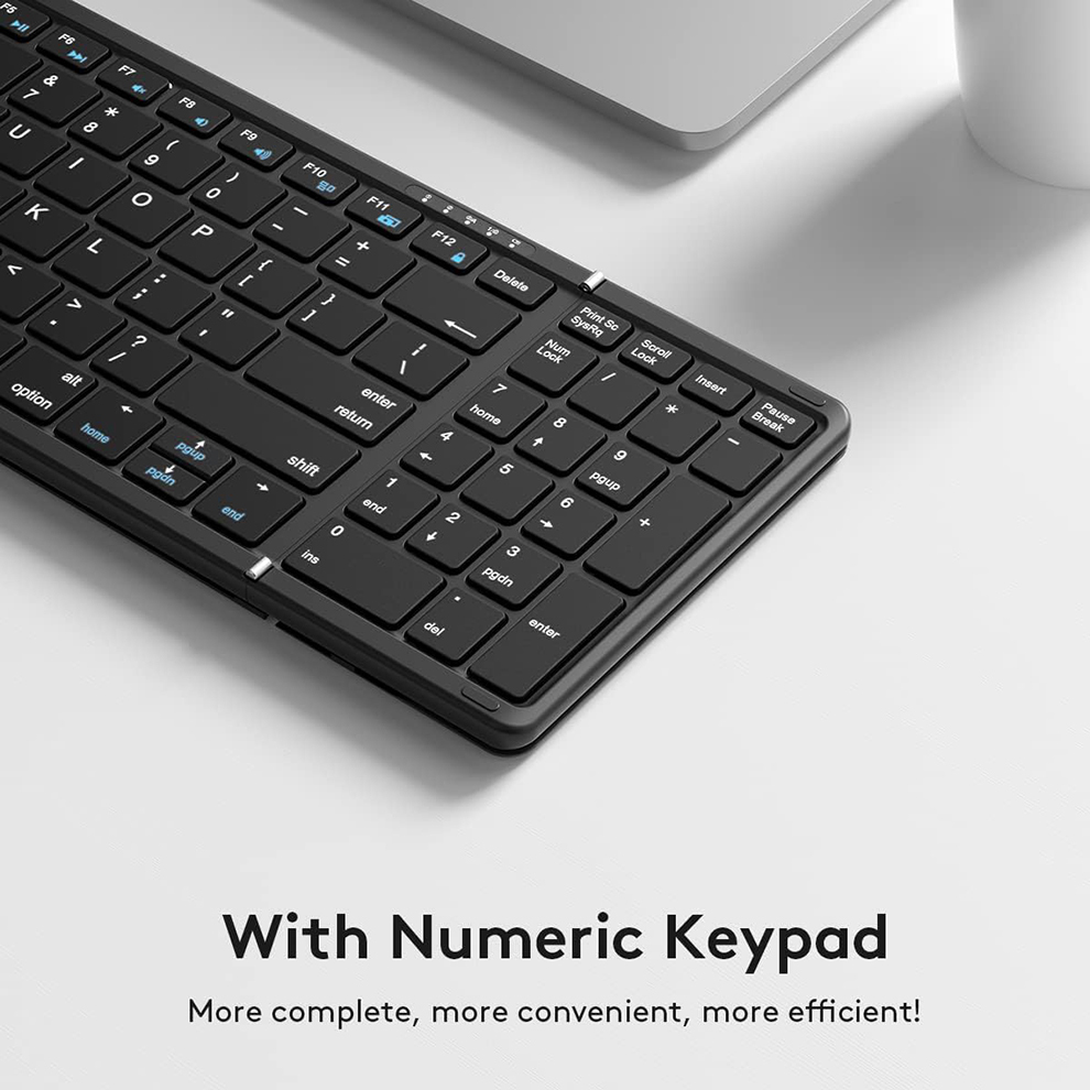 คีย์บอร์ด Bluetooth แบบพับได้พ - Gaming Keyboard Budget บทวิจารณ์และราคา