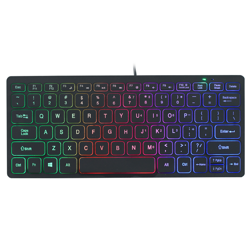คีย์บอร์ดขนาดเล็กแบบมีสาย 78Ke - Gaming Keyboard Budget บทวิจารณ์และราคา