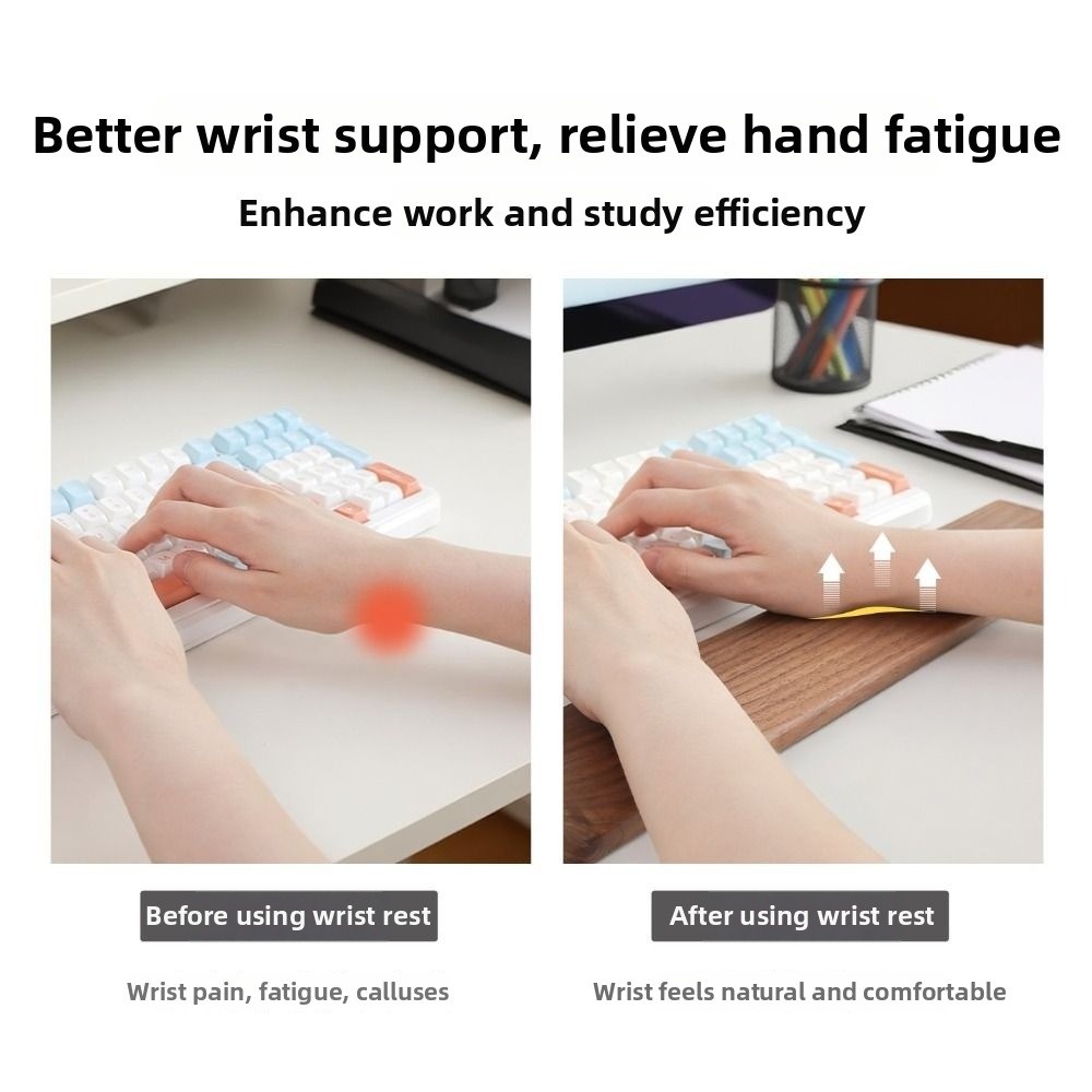 ที่วางข้อมือไม้สำหรับคีย์บอร์ด - Wrist Rest Wood บทวิจารณ์และราคา