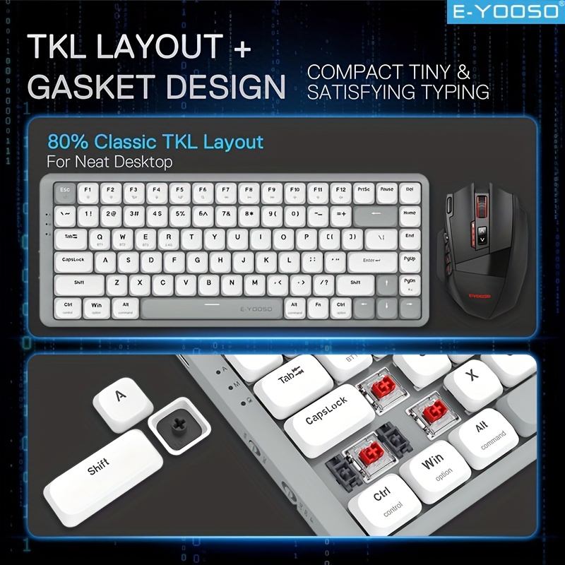 คีย์บอร์ดเกมมิ่ง E-YOOSO Tri-M - Gaming Keyboard E Yooso บทวิจารณ์และราคา