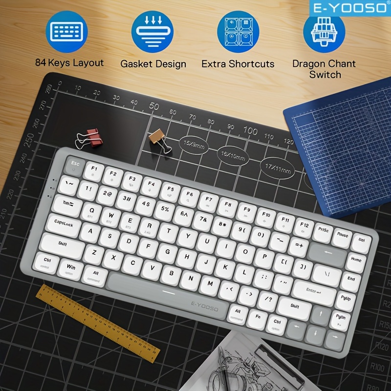 คีย์บอร์ดเกมมิ่ง E-YOOSO Tri-M - Gaming Keyboard E Yooso บทวิจารณ์และราคา