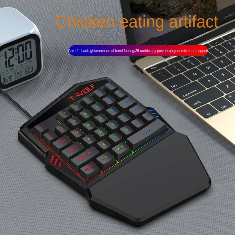 คีย์บอร์ดมือเดียว TF900 T-WOLF - Gaming Keyboard Hand บทวิจารณ์และราคา