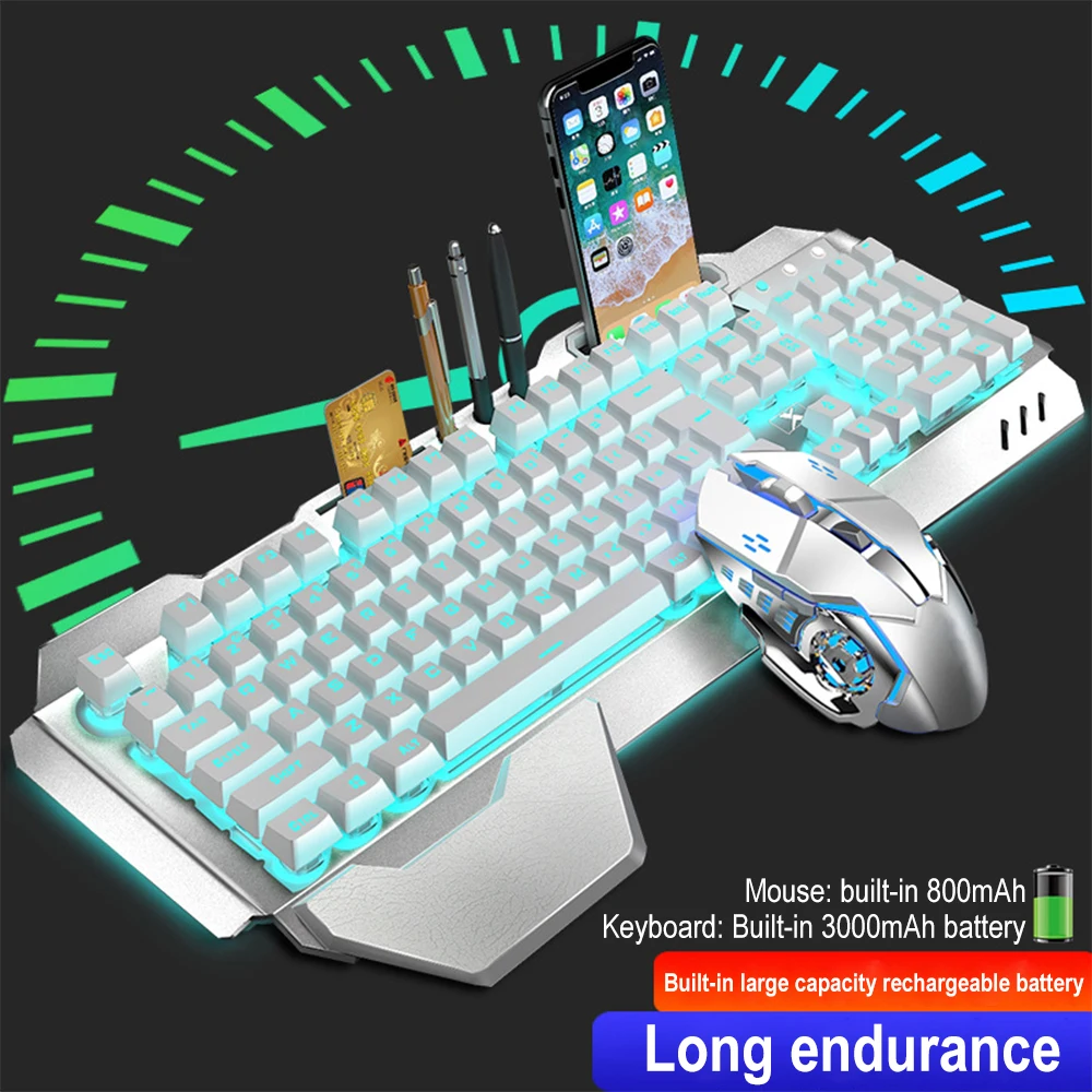 ชุดแป้นพิมพ์และเมาส์ไร้สาย2.4G - Gaming Keyboard And Mouse Wireless บทวิจารณ์และราคา