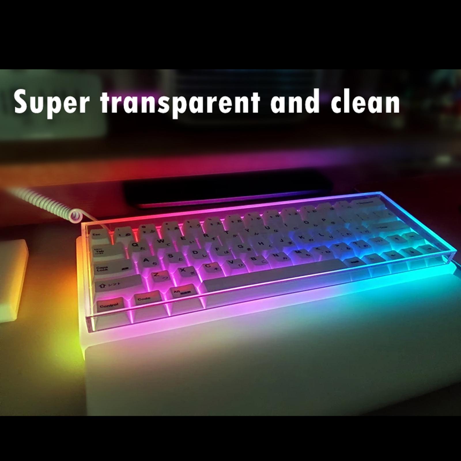 108 คีย์คีย์บอร์ดฝุ่นอะคริลิคโ - Keyboard Gaming Transparent บทวิจารณ์และราคา