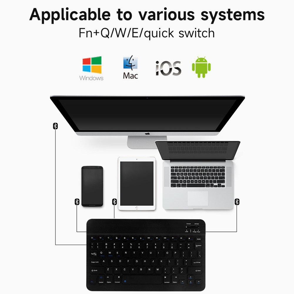 คีย์บอร์ดบลูทูธสำหรับ iOS Andr - Gaming Keyboard And Mouse Wireless บทวิจารณ์และราคา