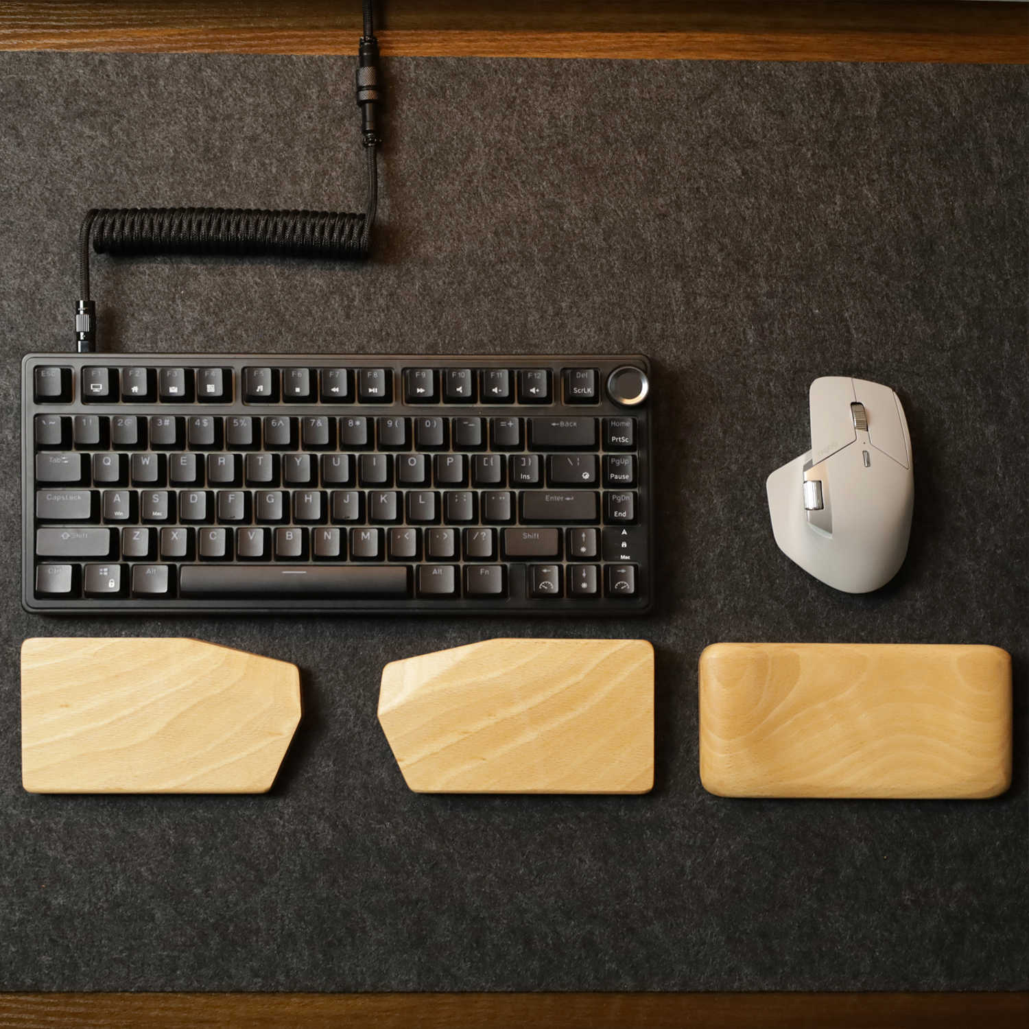 แยกคีย์บอร์ด Hand Rest ไม้เดิม - Wrist Rest Wood บทวิจารณ์และราคา