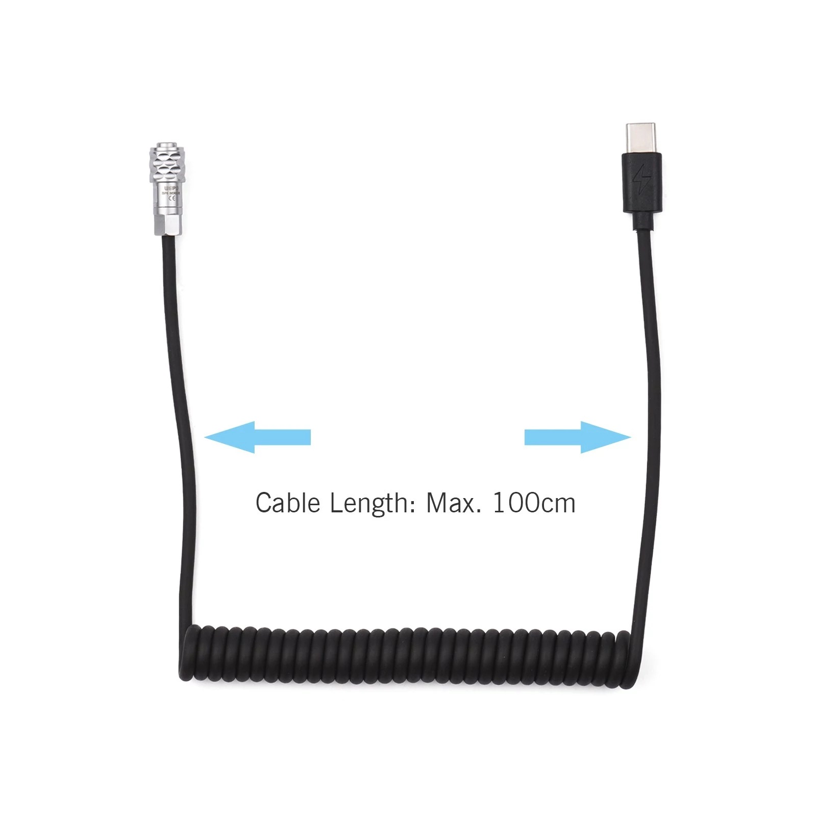 สายไฟต่อพ่วงแบบขดลวด USB Type  - Coiled Usb Cable บทวิจารณ์และราคา