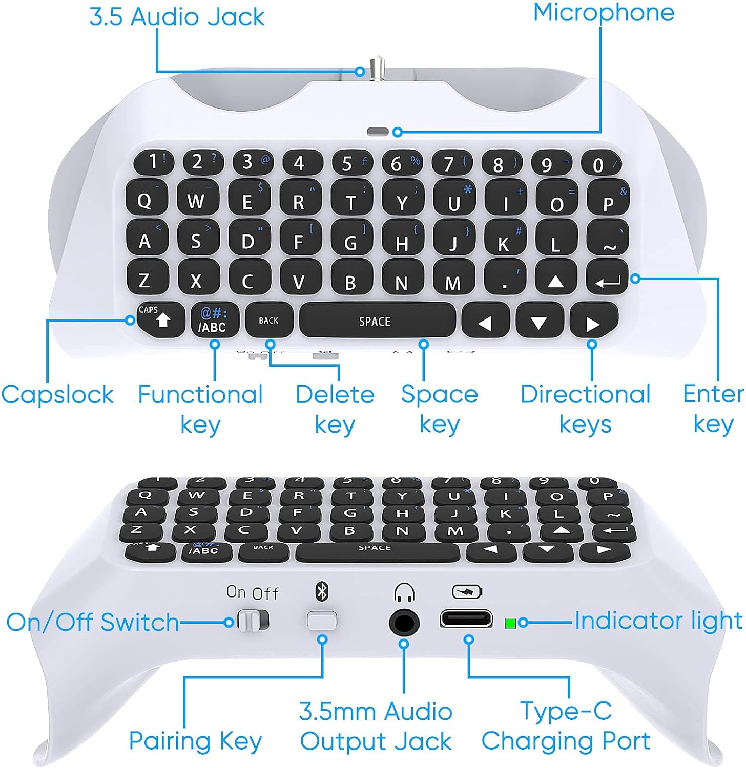 สำหรับตัวควบคุม PS5บลูทูธ3.0 c - Gaming Keyboard Bluetooth บทวิจารณ์และราคา