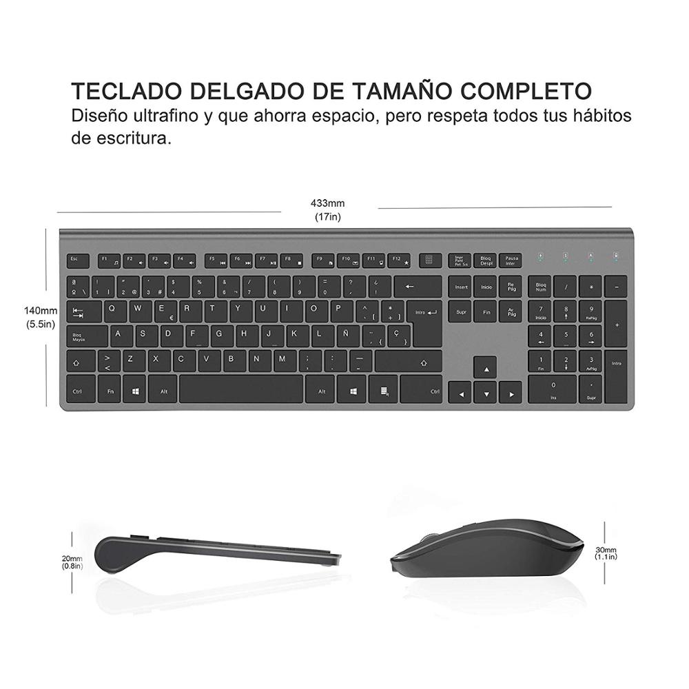 ชุดแป้นพิมพ์และเมาส์ไร้สายแบบเ - Gaming Keyboard Mouse Set บทวิจารณ์และราคา