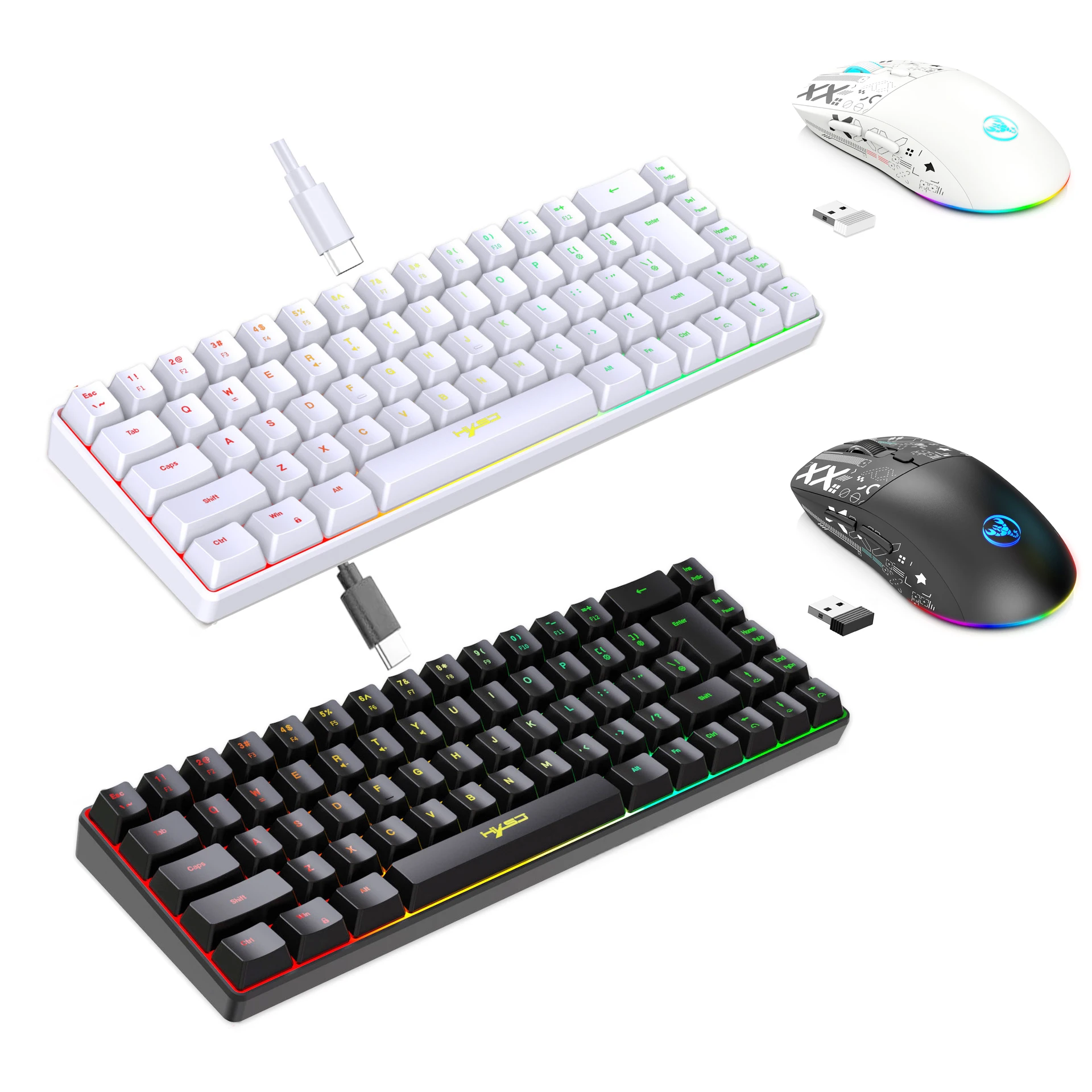 ชุดคีย์บอร์ดและเมาส์พร้อมไฟแบ็ - Gaming Keyboard And Mouse Wireless บทวิจารณ์และราคา