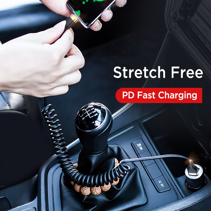สายเคเบิล USB C แบบขดสำหรับรถย - Coiled Usb Cable บทวิจารณ์และราคา