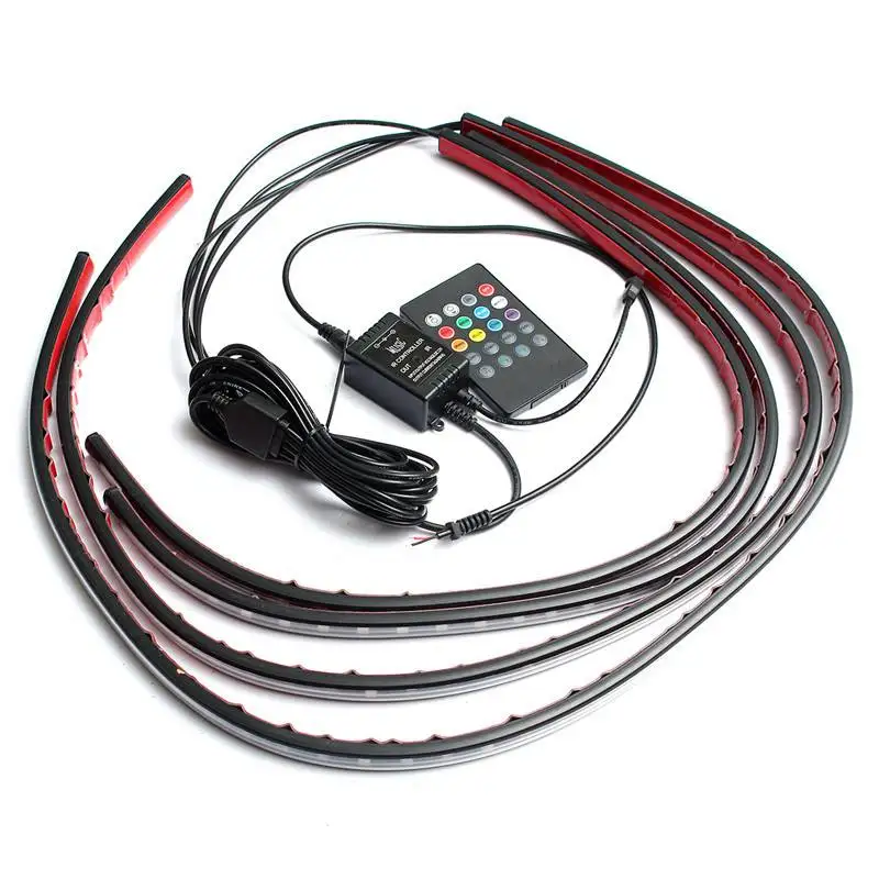 4x กันน้ํา RGB 5050 SMD LED St - Rgb Underglow Strip บทวิจารณ์และราคา