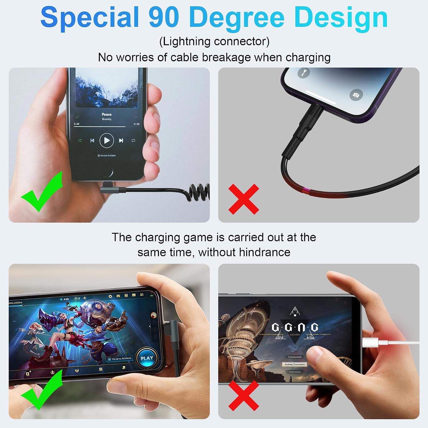 สาย USB Type C แบบโค้ง 90 องศา - Coiled Usb Cable บทวิจารณ์และราคา