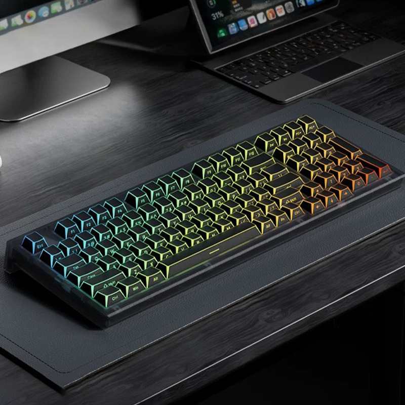 ชุดคีย์แคป PBT สีดำเงา พิมพ์ลา - Keyboard Gaming Black บทวิจารณ์และราคา