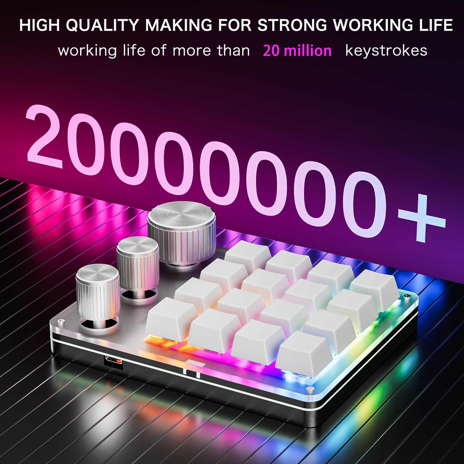 คีย์บอร์ดแบบกลไก 16 ปุ่ม 2.4G  - Gaming Keyboard Bluetooth บทวิจารณ์และราคา