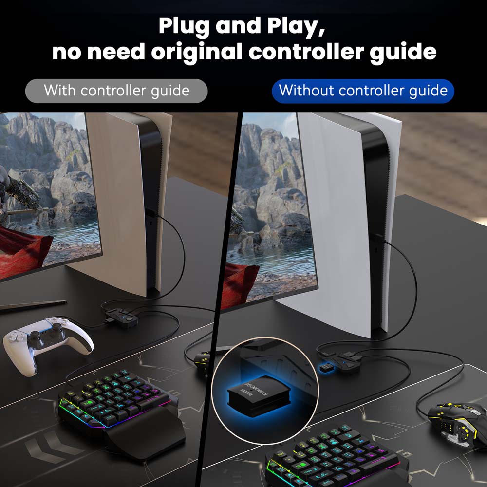 สำหรับ PS5 ชุดคีย์บอร์ดเกมมิ่ง - Gaming Keyboard And Mouse Combo บทวิจารณ์และราคา