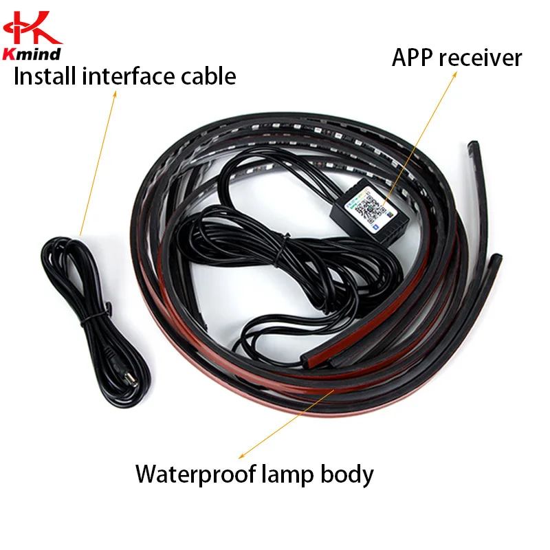 รถ Underglow นีออนไฟ LED สําหร - Rgb Underglow Strip บทวิจารณ์และราคา