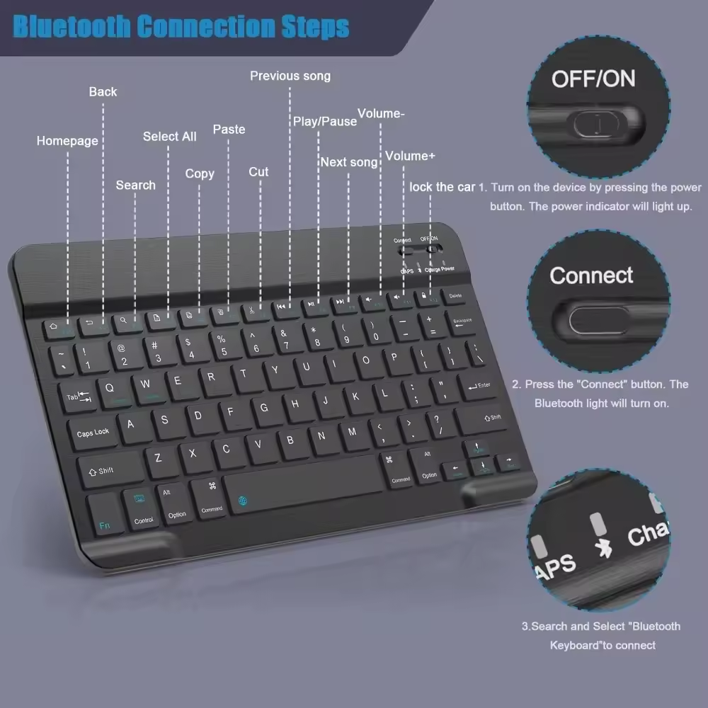 คีย์บอร์ดไร้สายบลูทูธ คีย์บอร์ - Gaming Keyboard And Mouse Wireless บทวิจารณ์และราคา