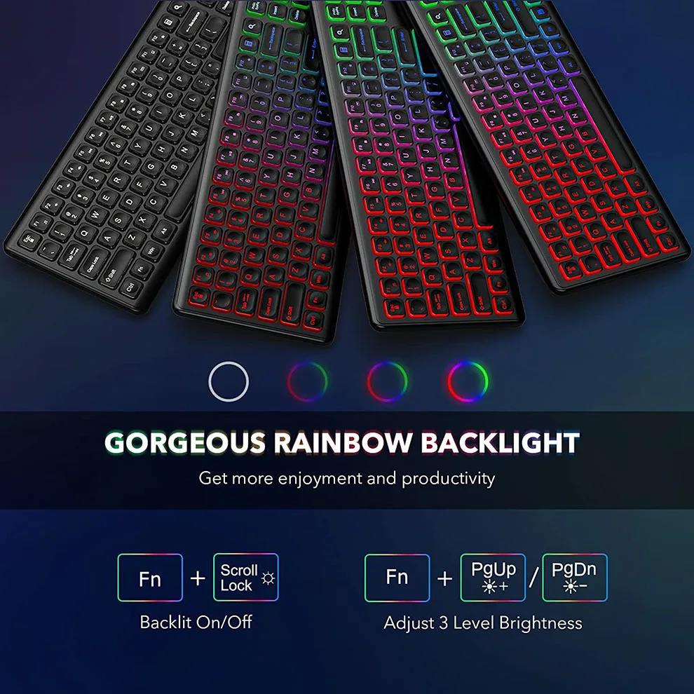 คีย์บอร์ดไร้สายและเมาส์ Combo  - Gaming Keyboard Mouse Set บทวิจารณ์และราคา