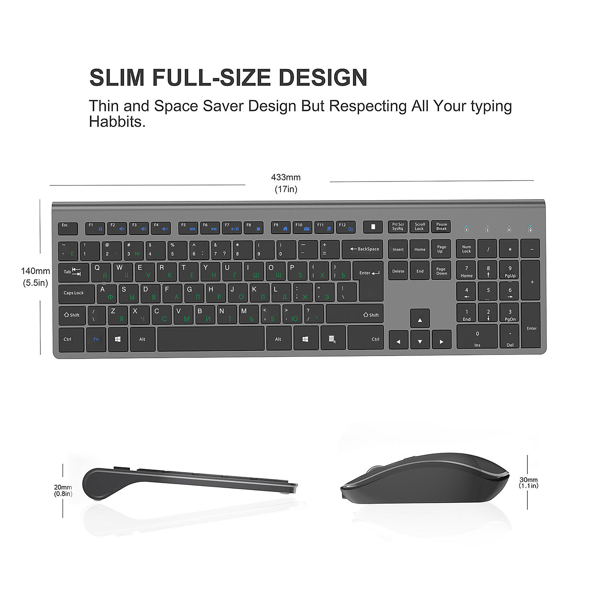 2.4G ไร้สายแป้นพิมพ์และเมาส์ชุ - Gaming Keyboard And Mouse Wireless บทวิจารณ์และราคา