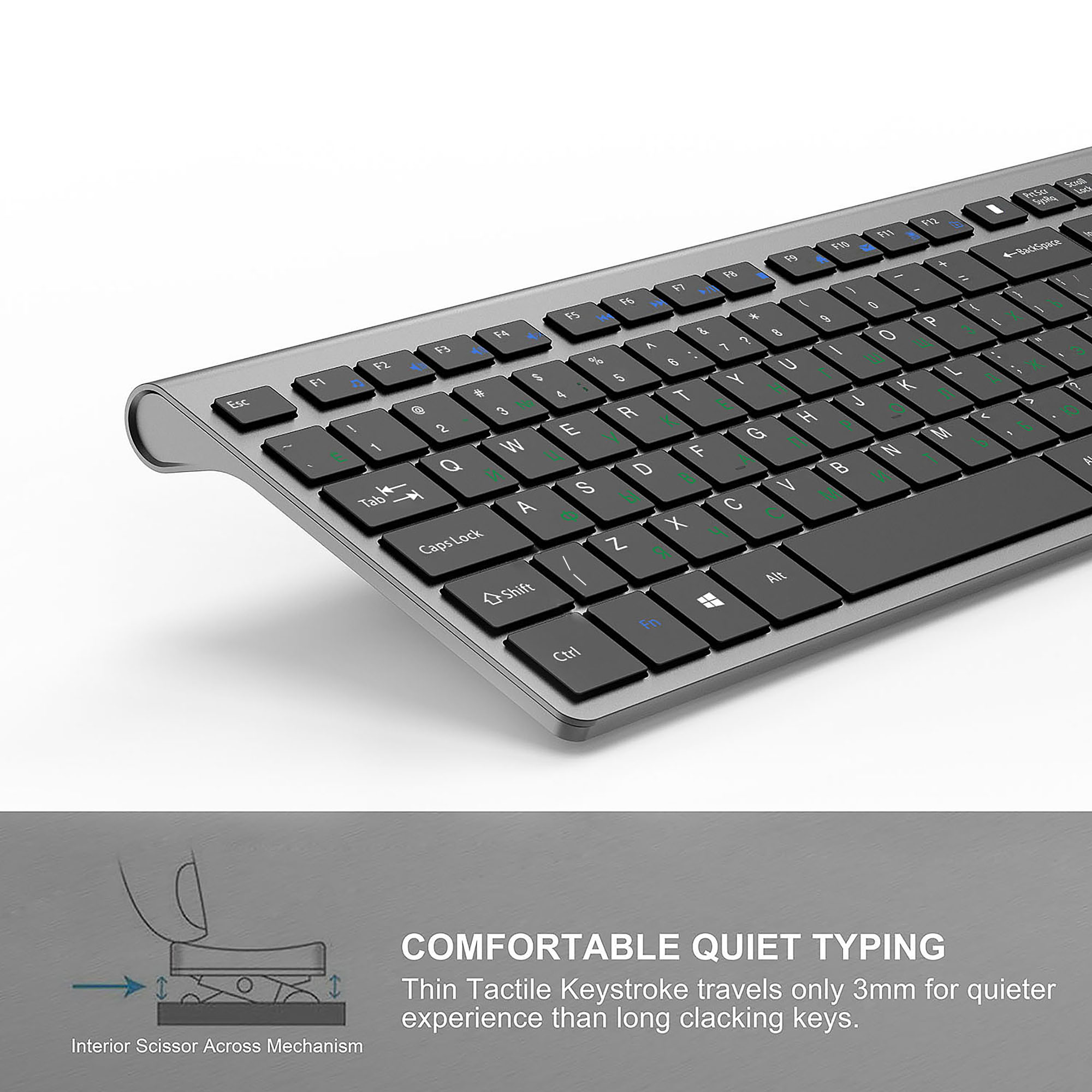 2.4G ไร้สายแป้นพิมพ์และเมาส์ชุ - Gaming Keyboard And Mouse Wireless บทวิจารณ์และราคา