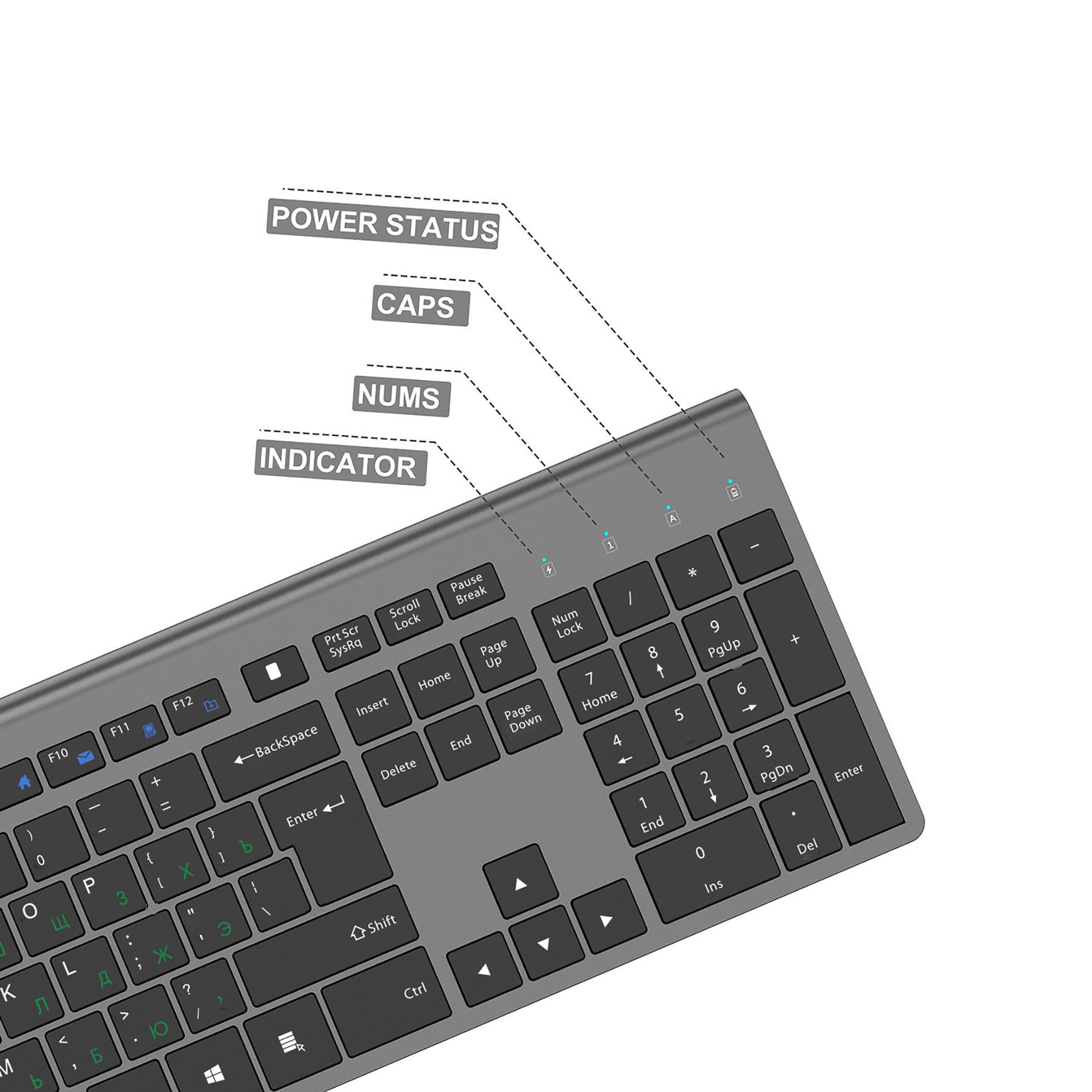 2.4G ไร้สายแป้นพิมพ์และเมาส์ชุ - Gaming Keyboard And Mouse Wireless บทวิจารณ์และราคา