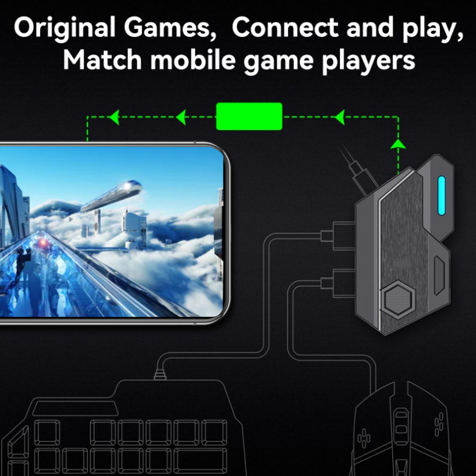 ชุดคอมโบเกมมือถือ เชื่อมต่อบลู - Gaming Keyboard And Mouse Combo บทวิจารณ์และราคา