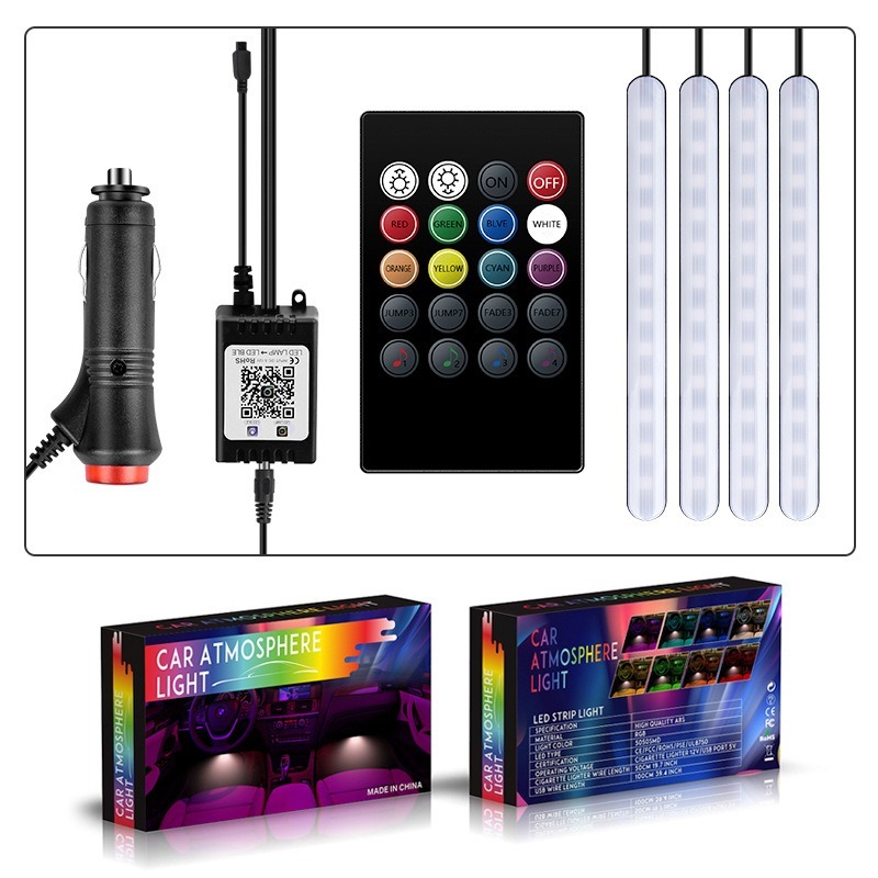 ไฟ LED RGB 4in1 สำหรับรถยนต์ ไ - Rgb Underglow Strip บทวิจารณ์และราคา