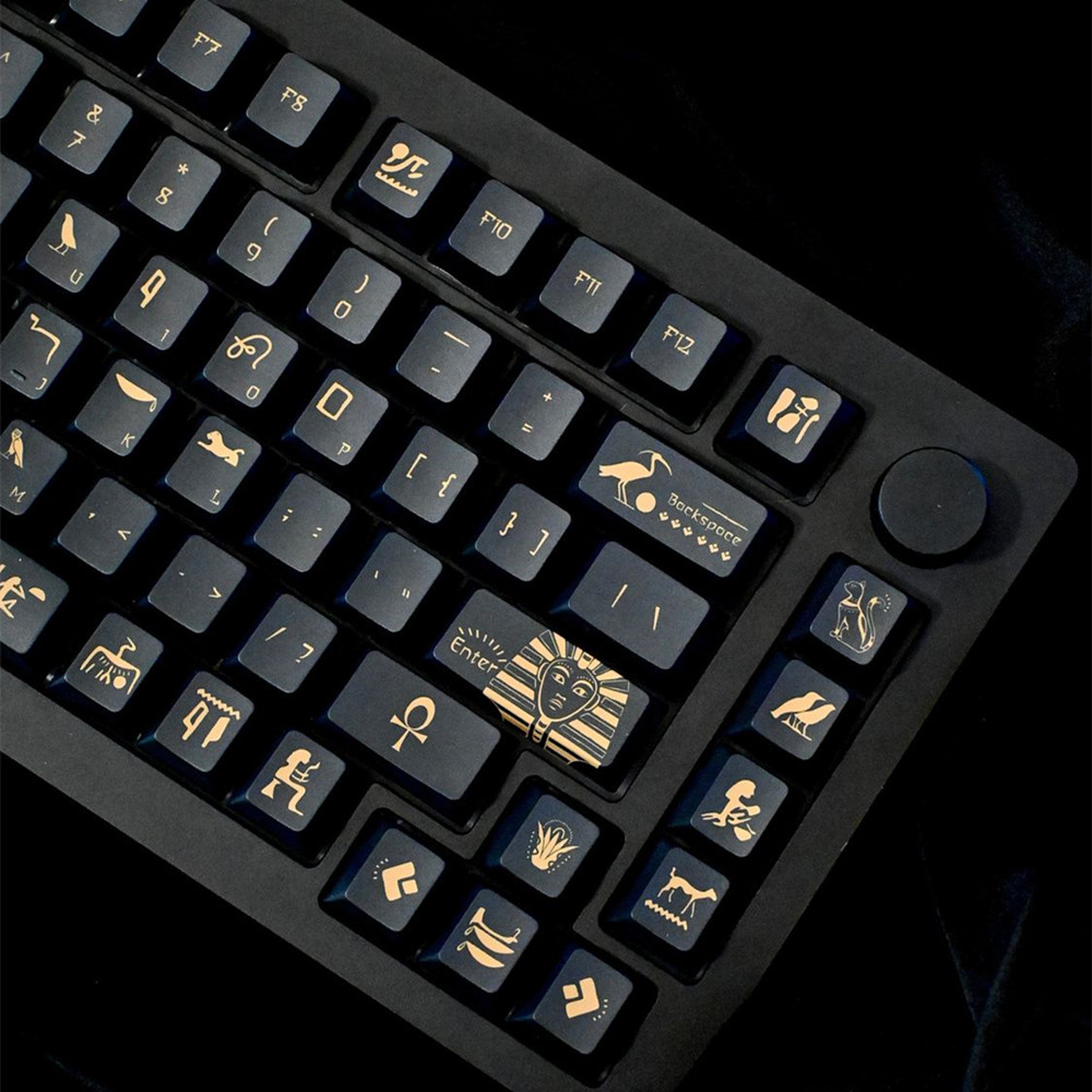 คีย์142ฟาโรห์ keycap PBT วัสดุ - Keyboard Gaming Black บทวิจารณ์และราคา
