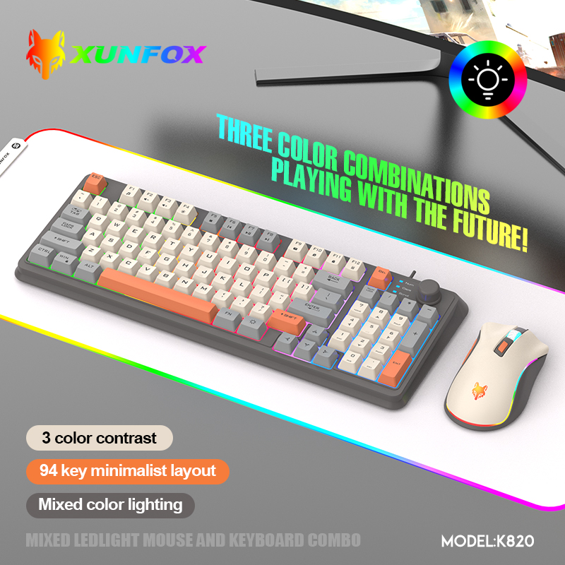 K820 USB เกมคีย์บอร์ดเมาส์ชุด  - Gaming Keyboard And Mouse Wireless บทวิจารณ์และราคา