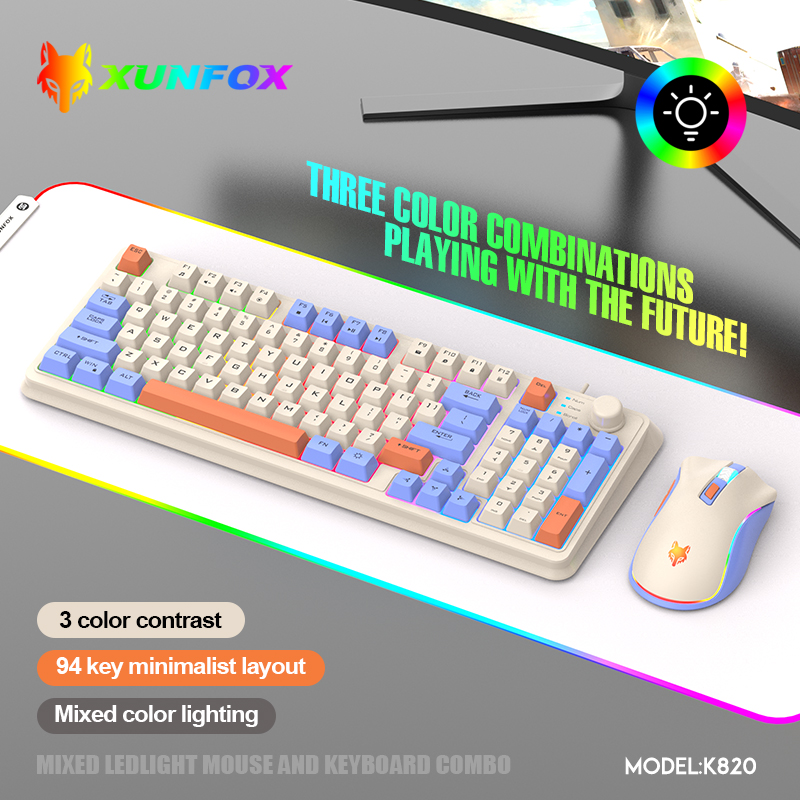 K820 USB เกมคีย์บอร์ดเมาส์ชุด  - Gaming Keyboard And Mouse Wireless บทวิจารณ์และราคา