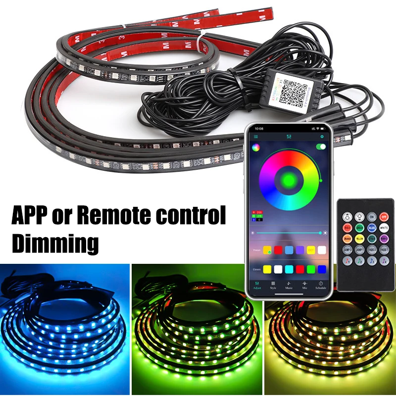 RGB LED Light bar รถ Underglow - Rgb Underglow Strip บทวิจารณ์และราคา